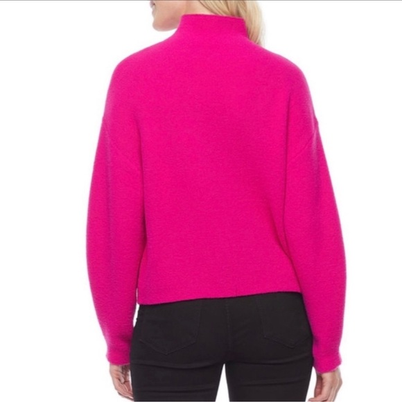 Worthington Pink Cowl Neck Sweater with Relaxed Fit - Picture 3 of 6